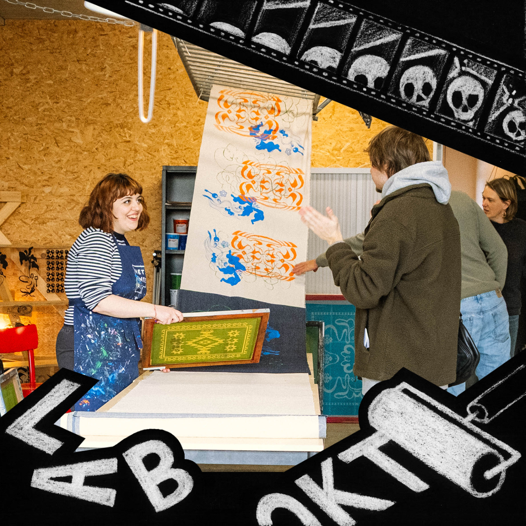 Printlab workshop: Zeefdruk op textiel (€8/€16) 10/10