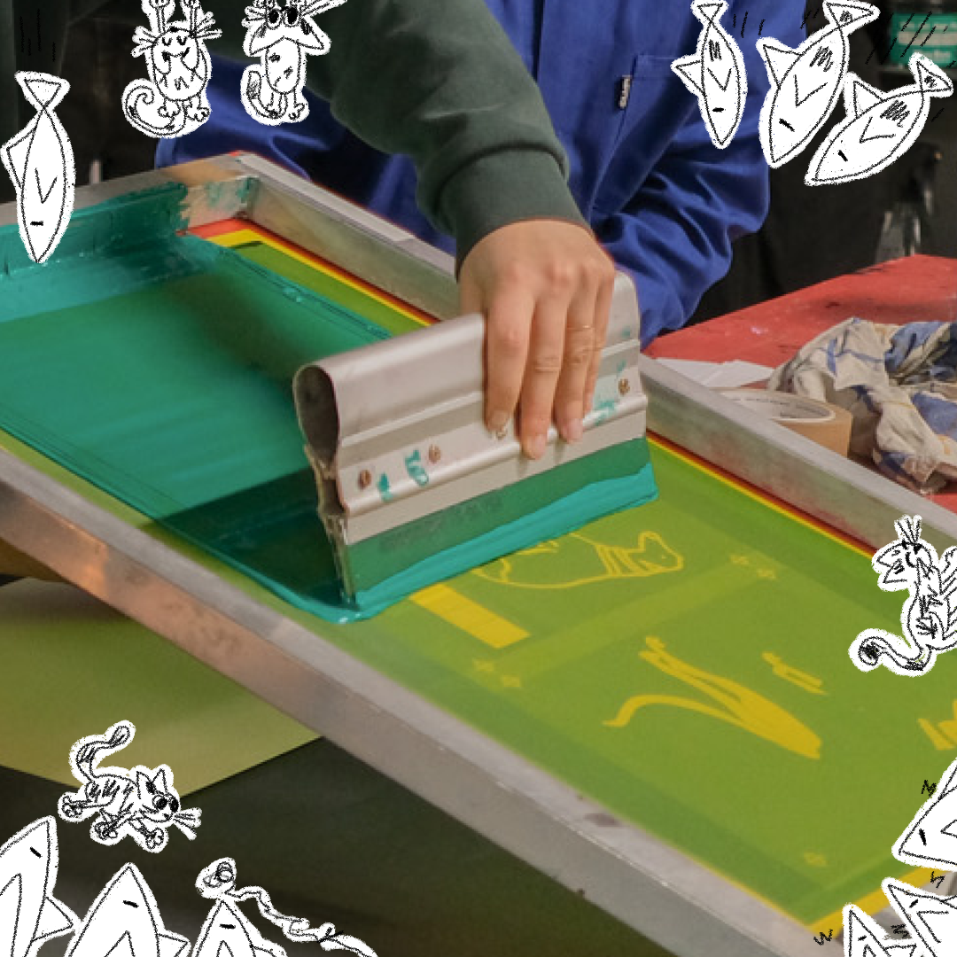 Printlab workshop: zeefdruk meerkleurendruk